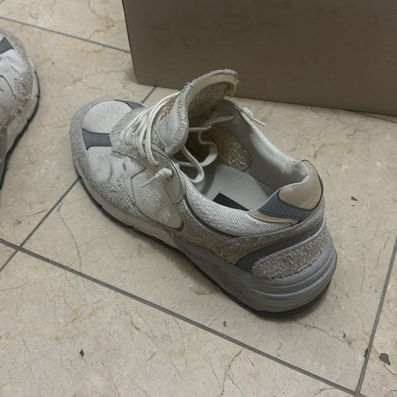 Running Dad Star Mens shoe size 43 (10) US White/Silver - Picture 14 of 16